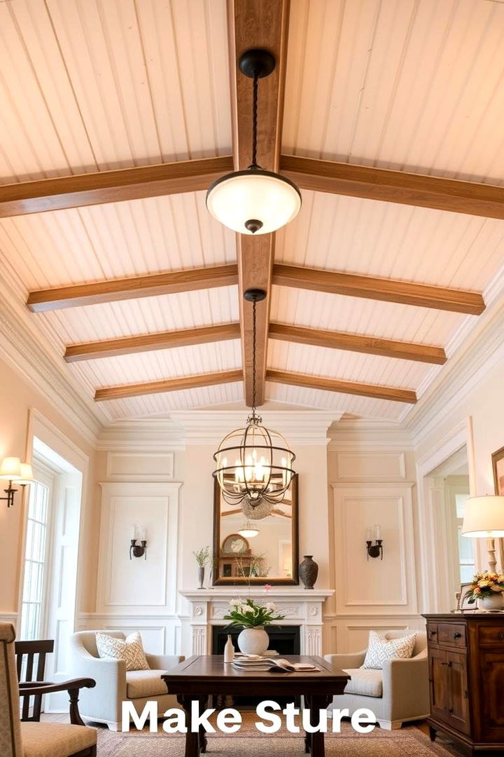 Timeless Adaptability - 22 Beadboard Ceiling Design Ideas