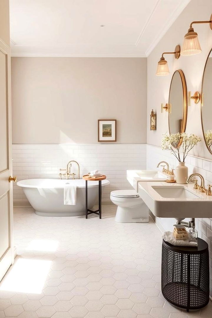 Timeless Appeal and Versatility - 22 Bathrooms With Hexagon Tile Floors