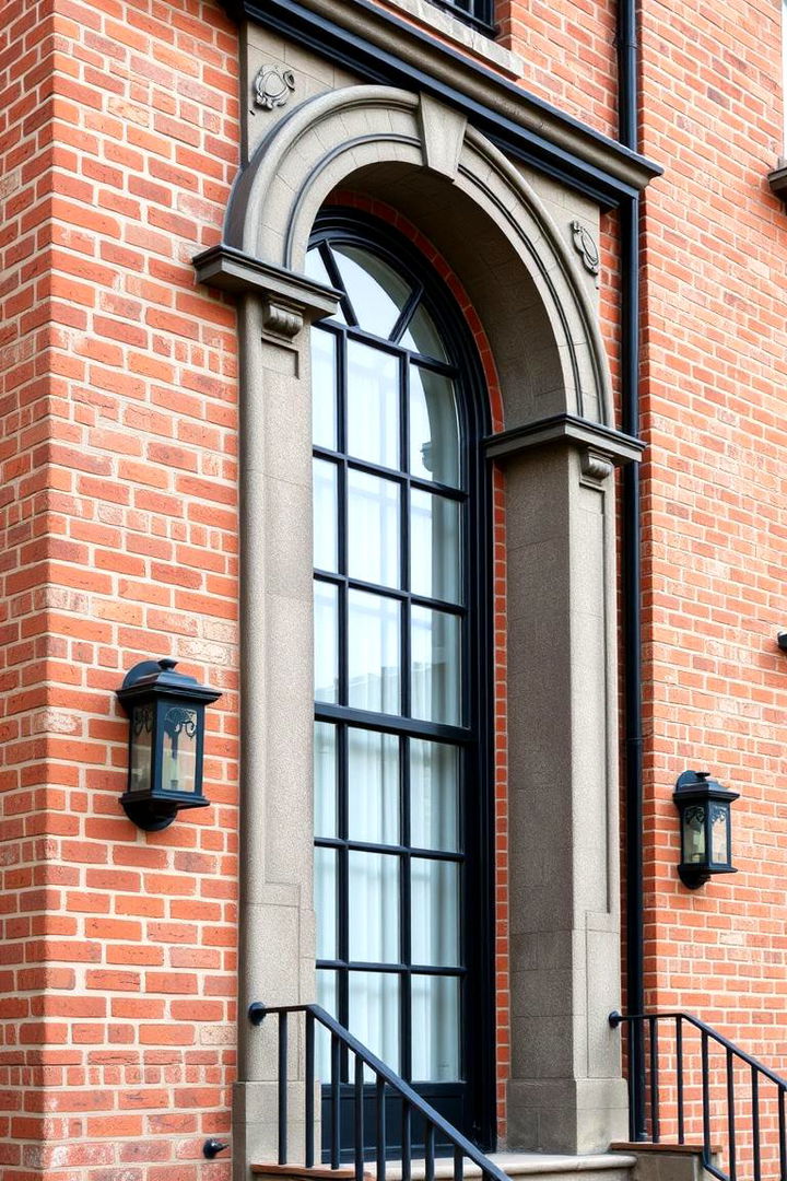 Timeless Architectural Elegance - 22 Red Brick House with Black Trim Design Ideas