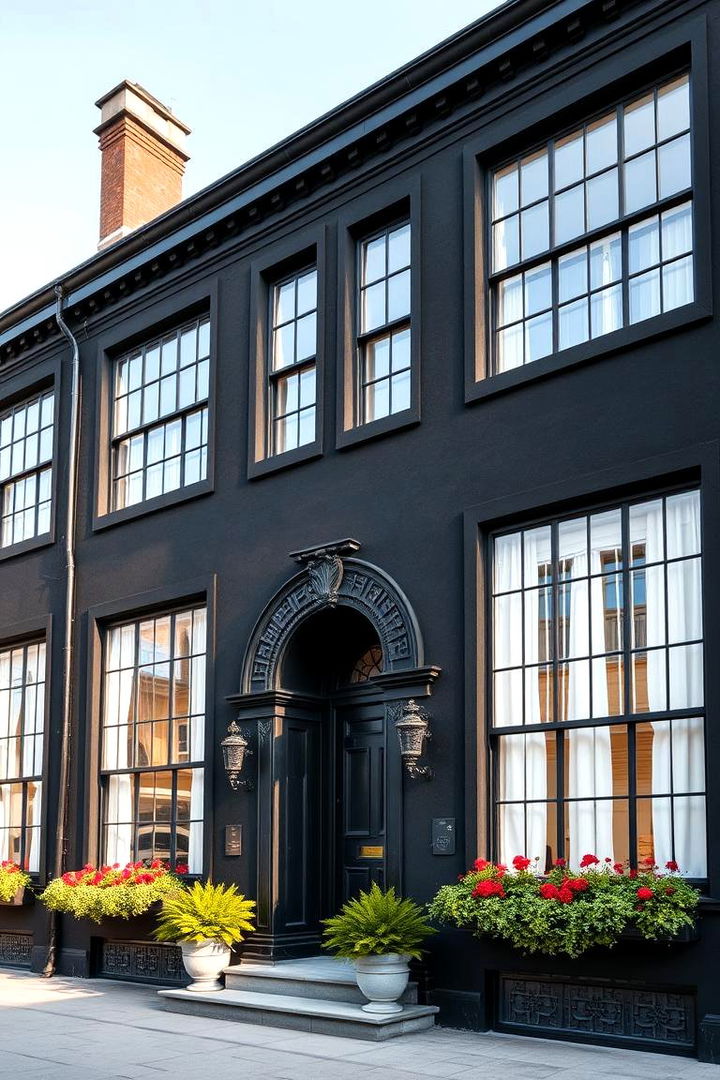Timeless Architectural Elegance - 22 Black Stucco House Ideas