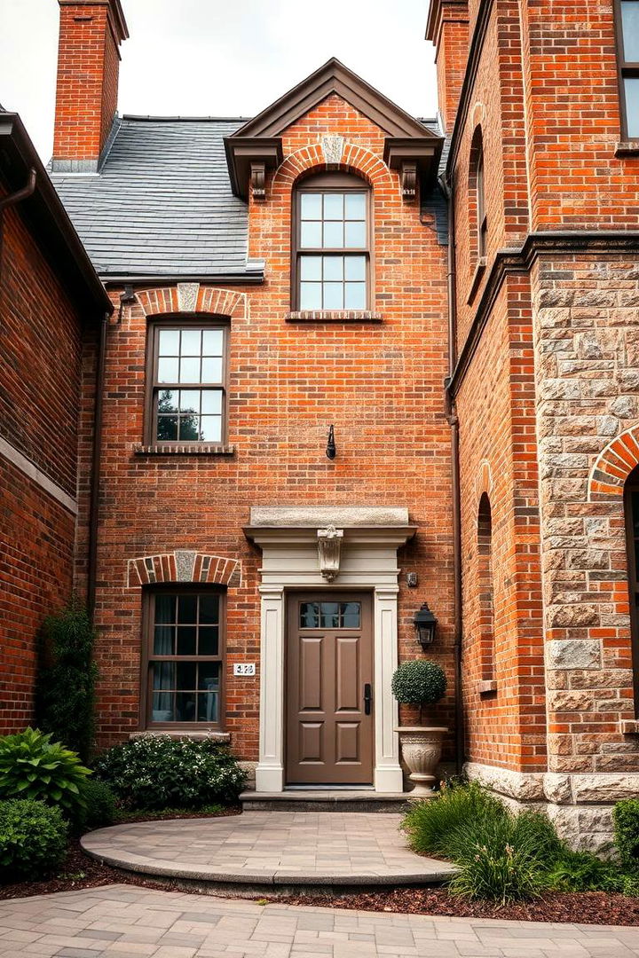 Timeless Architectural Style - 22 Brick Houses With Stone Accents