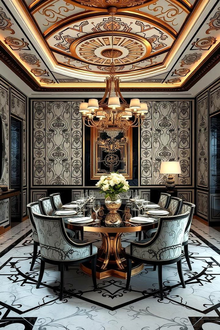 Timeless Art Deco Influence - 22 masculine dining room ideas