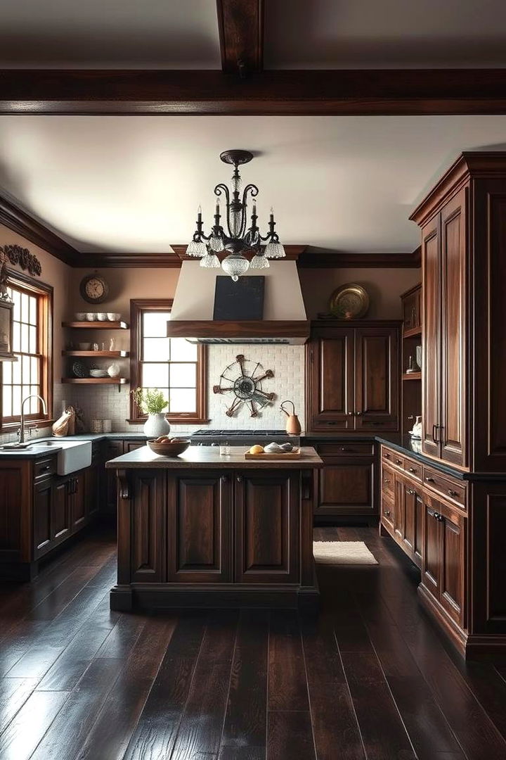 Timeless Beauty and Classic Charm - 22 Kitchen With Dark Wood Floors
