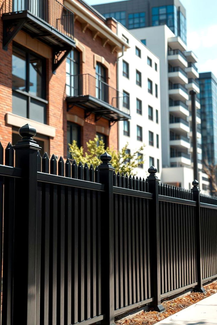 Timeless Black Elegance - 22 Vinyl Fence Colors