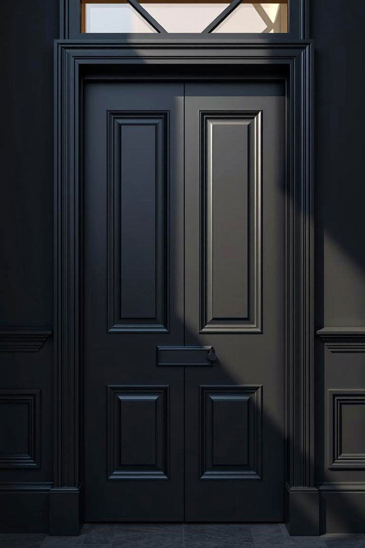 Timeless Black Sophistication - 22 Front Door Color Ideas