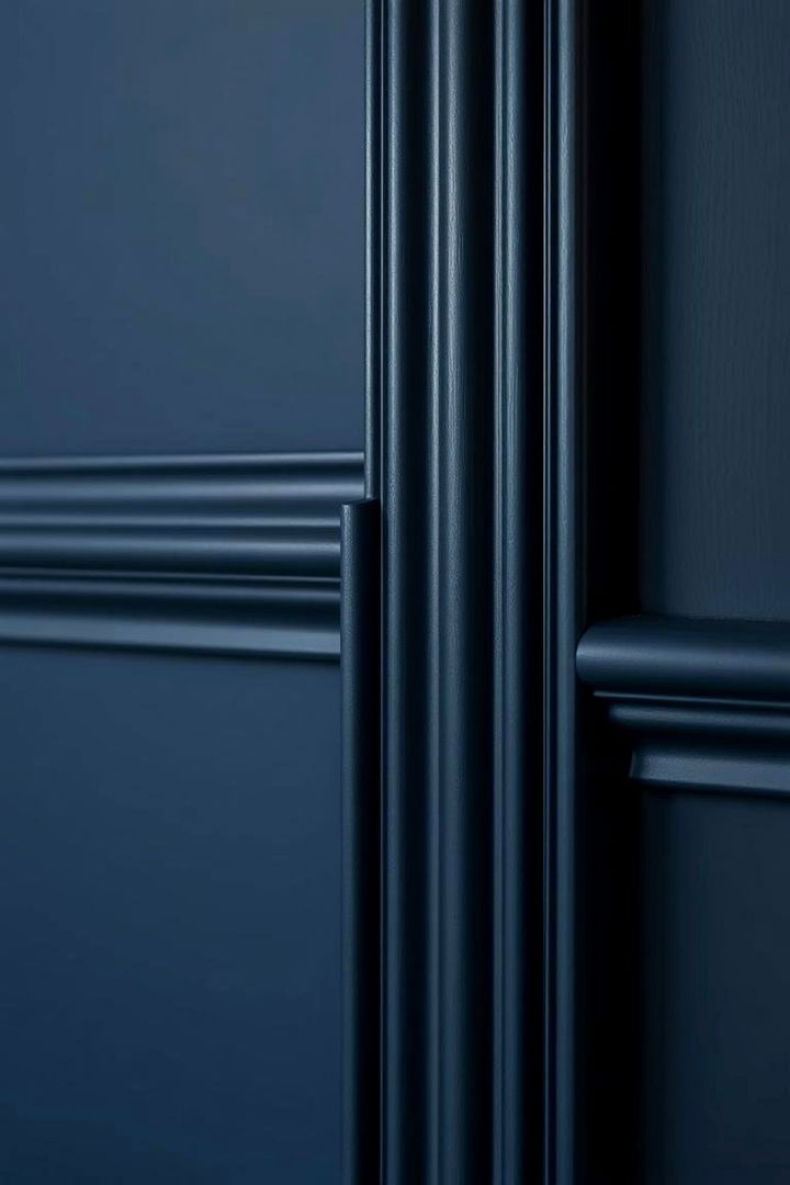 Timeless Black Trim Detailing - 22 Dark Blue House With Black Trim
