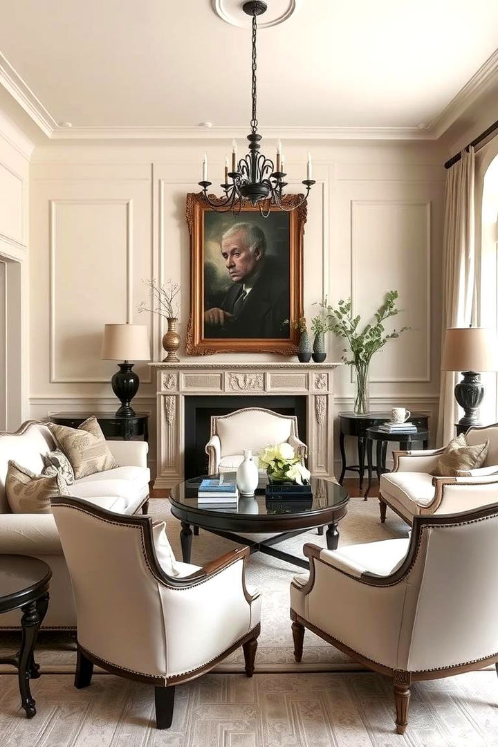 Timeless Black and Cream Combination - 22 Cream and Black Living Room Ideas