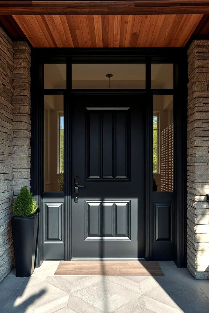 Timeless Black - 22 Mid Century Front Door Colors
