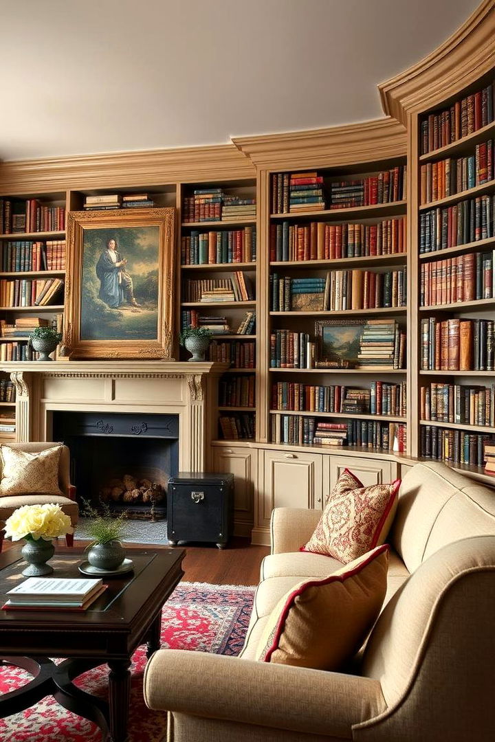 Timeless Bookshelves and Library Nook - 22 Traditional Living Room Ideas