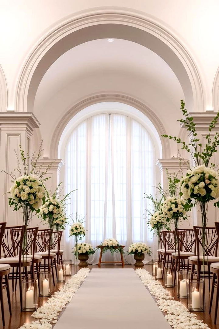 Timeless Ceremony Decor - 22 Black and White Wedding Ideas