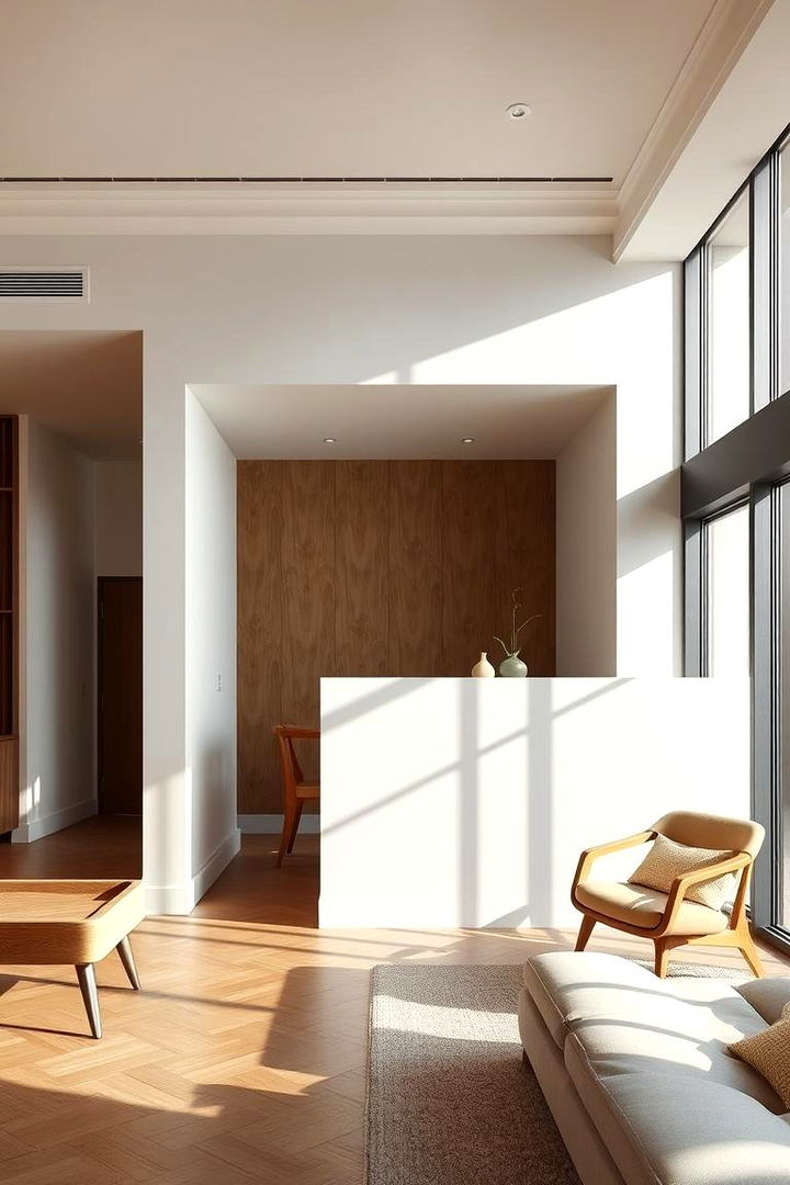 Timeless Charm with Modern Twists - 22 Half Wall Ideas