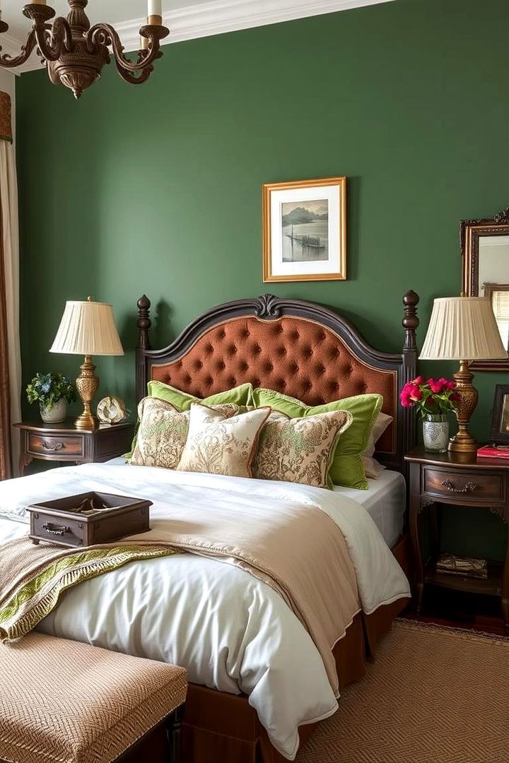Timeless Classic Elegant Earthy Ensembles - 22 Green and Brown Bedroom Ideas