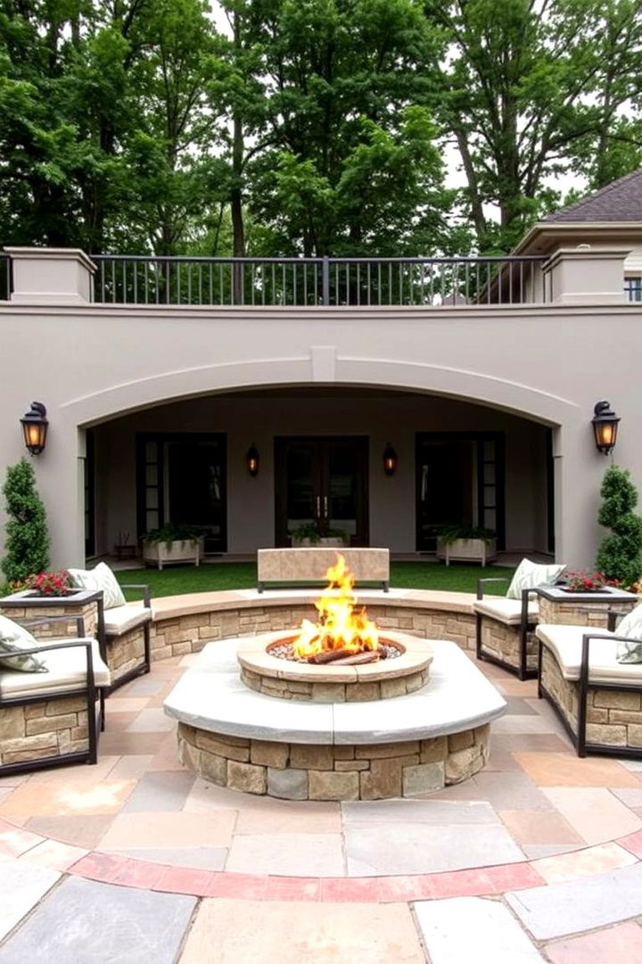 Timeless Classic Layout - 22 Sunken Fire Pit Ideas