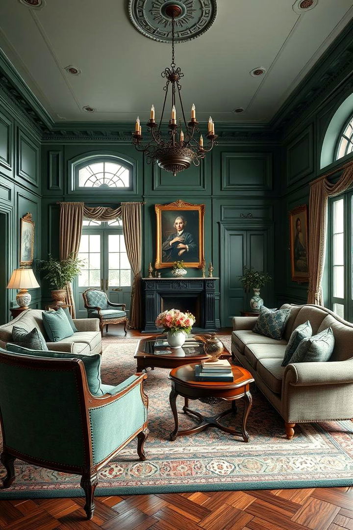 Timeless Classic Vibes - 22 Forest Green Living Room Ideas