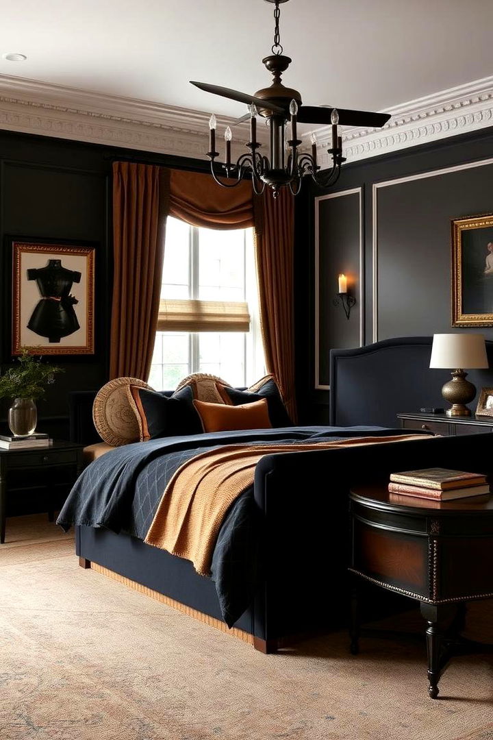 Timeless Classic with Refined Balance - 22 Black and Brown Bedroom Ideas