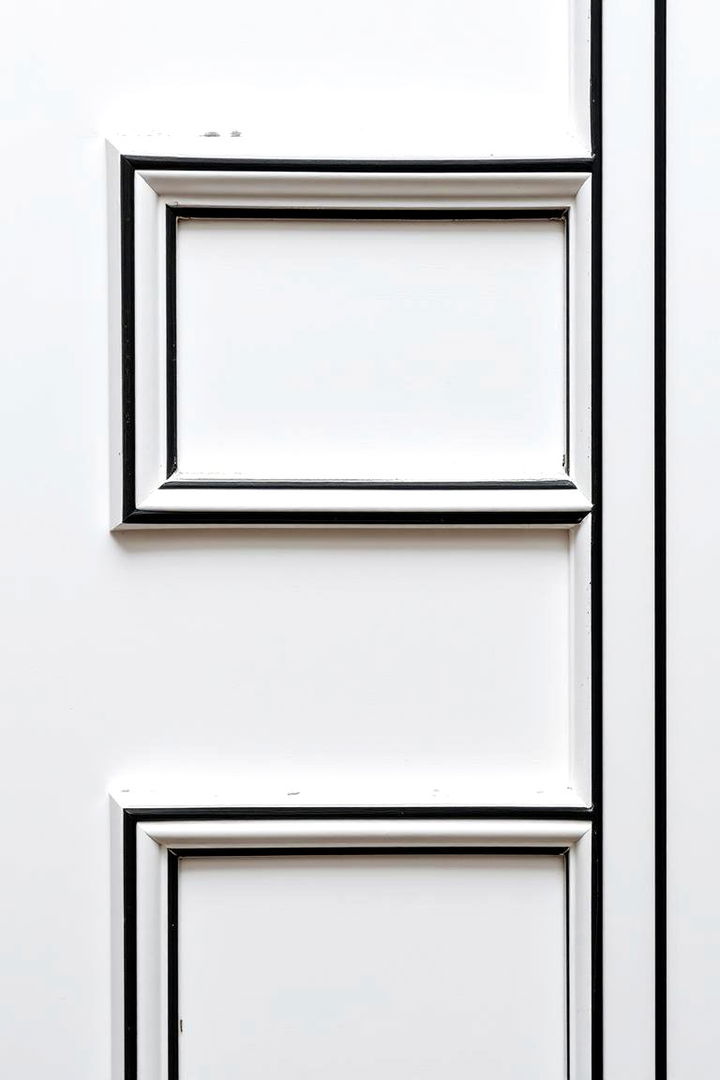 Timeless Color Contrast - 22 single story white house black trim