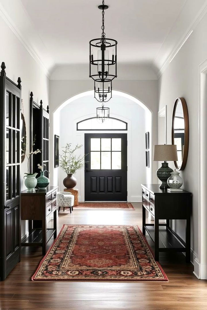Timeless Craftsmanship Detail - 22 Black and White Entryway Design Ideas