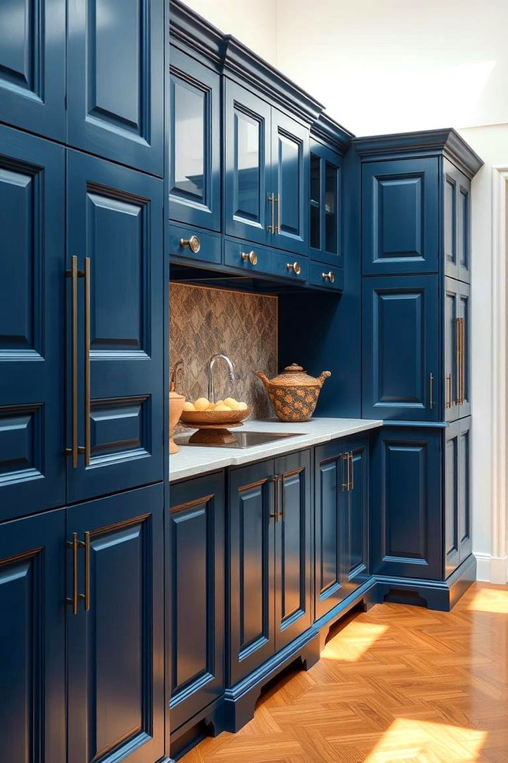Timeless Craftsmanship - 22 blue farmhouse kitchen cabinets