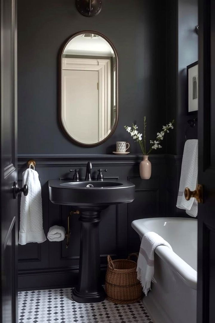 Timeless Dark Classics - 22 Dark Bathroom Ideas