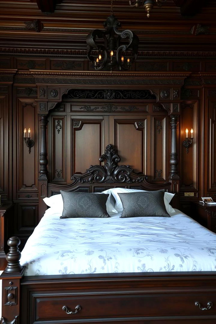 Timeless Dark Wood Craftsmanship - 22 Dark Wood Bedroom Ideas
