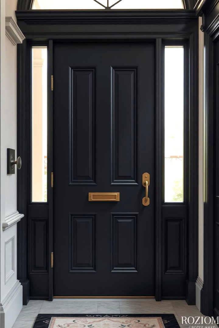 Timeless Elegance - 22 Dark Gray Front Door Ideas
