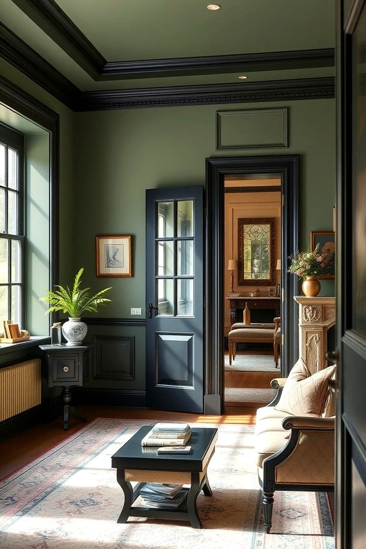 Timeless Elegance Embodied - 22 Sage Green House With Black Trim Ideas