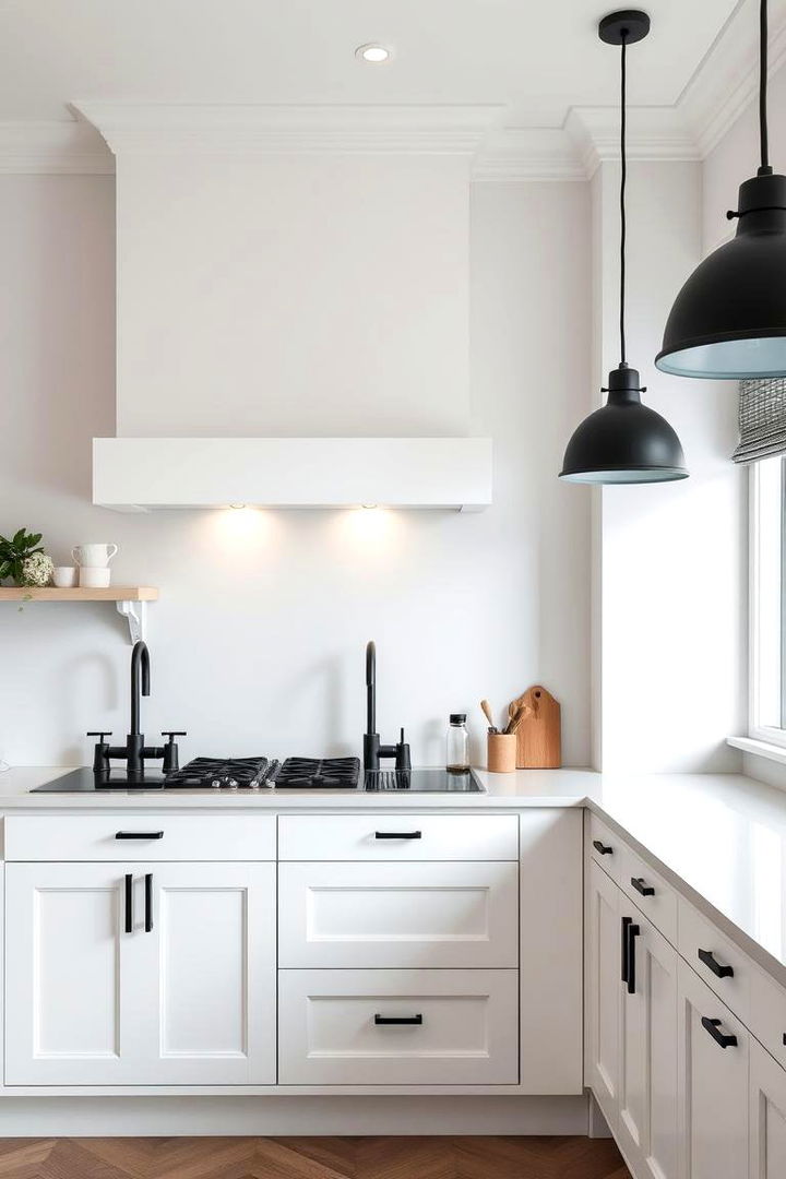 Timeless Elegance and Minimalism - 22 Kitchen With Black Appliances