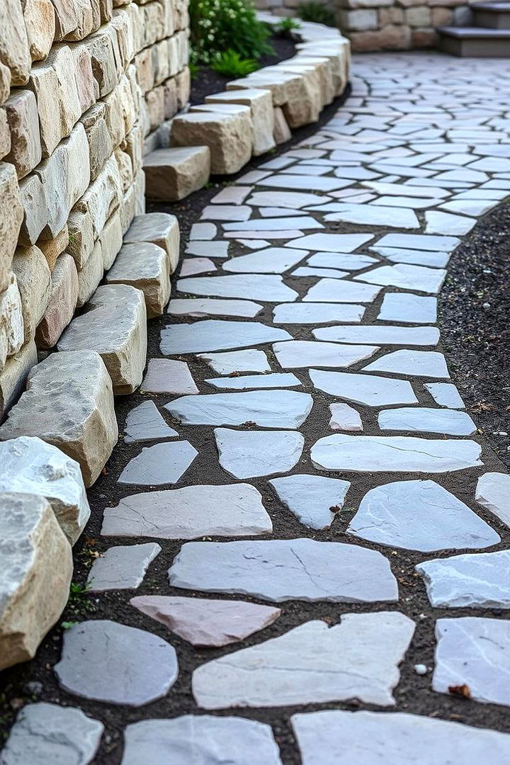 Timeless Flagstone Pattern - 22 Paver Walkway Ideas
