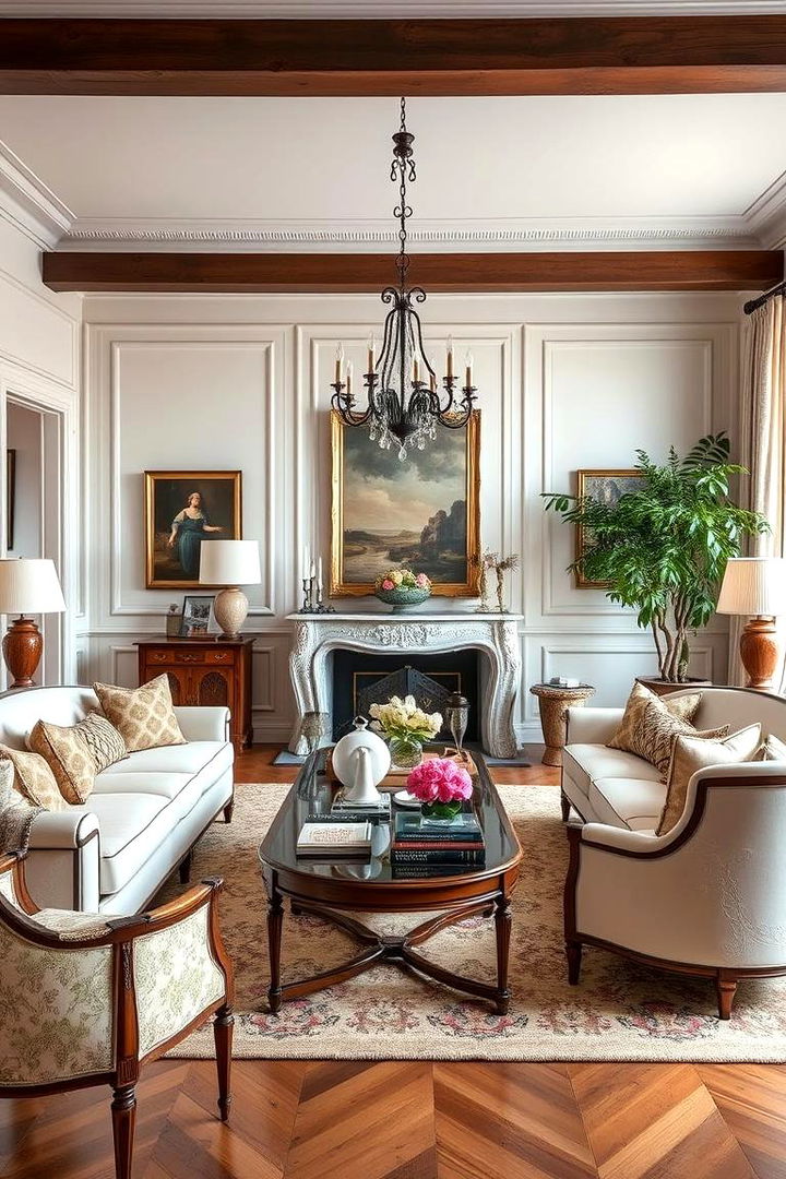 Timeless French Elegance - 22 French Country Living Room Ideas