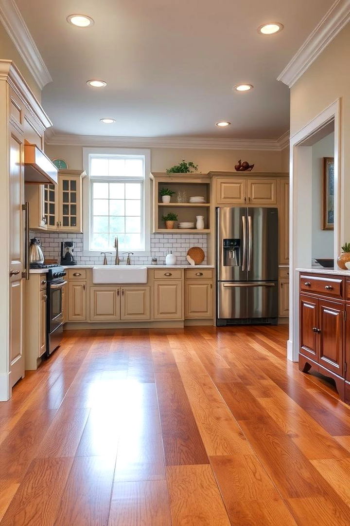 Timeless Hardwood Flooring - 22 Kitchen Flooring Ideas