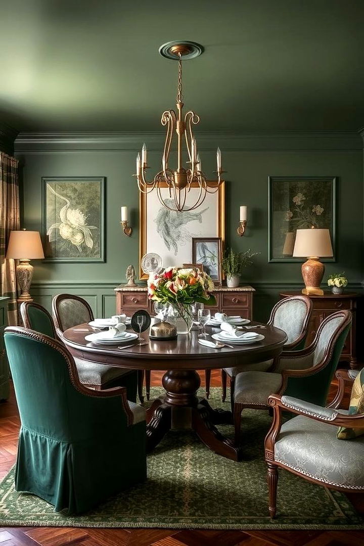 Timeless Hunter Aesthetics - 22 Green Dining Room Ideas