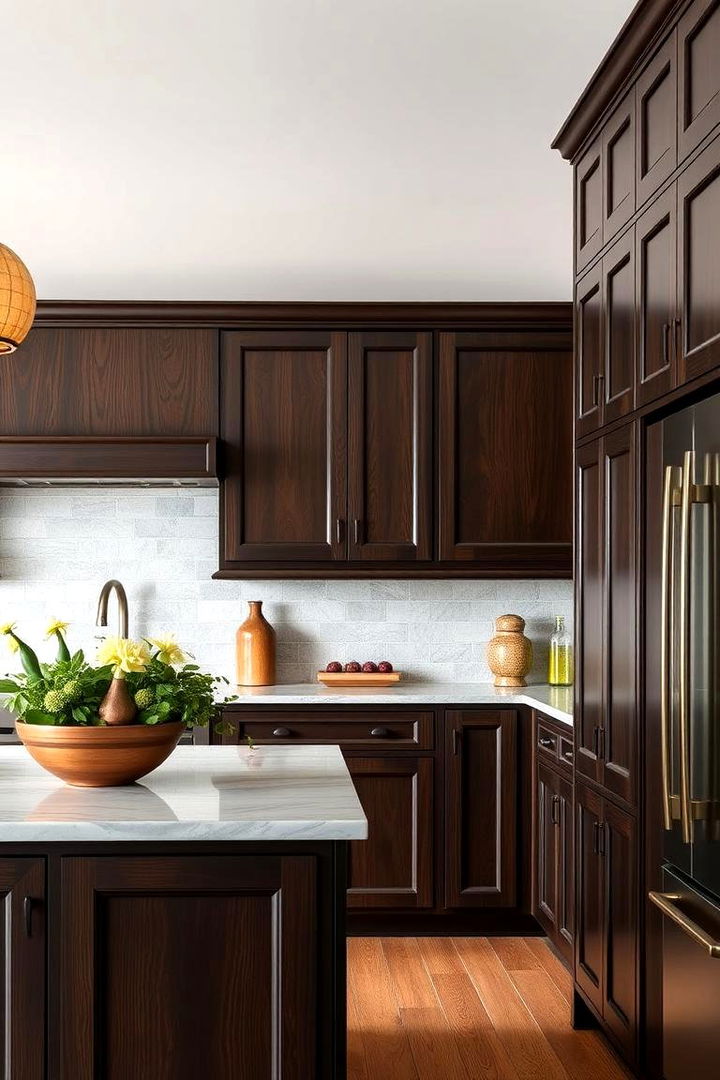 Timeless Investment - 22 Dark Wood Kitchen Cabinets