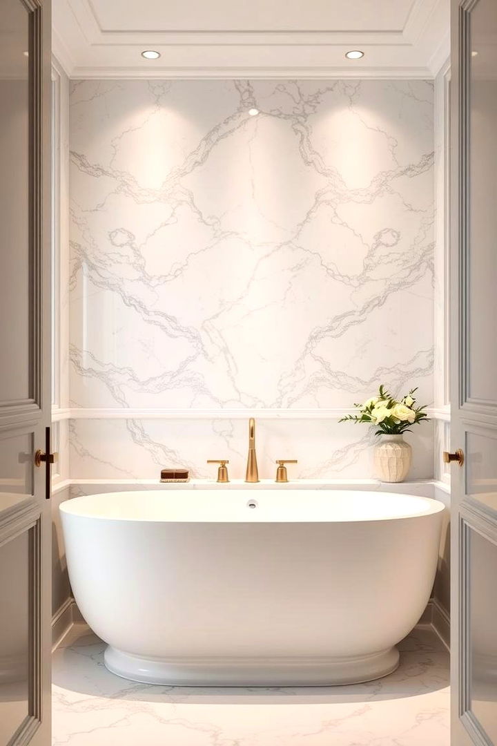 Timeless Marble Backsplashes - 22 Marble Bathroom Ideas