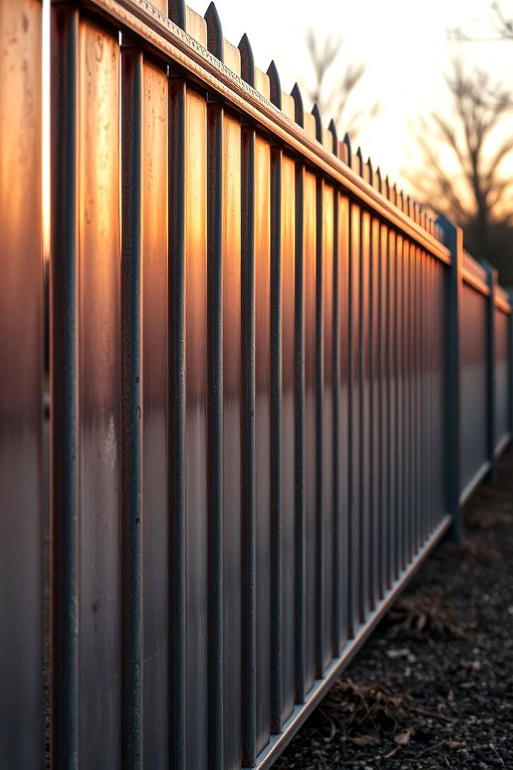 Timeless Metallic Finishes - 22 Fence Painting Ideas
