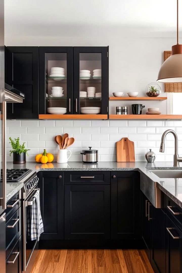 Timeless Modern Fusion - 22 Kitchens With Black Cabinets