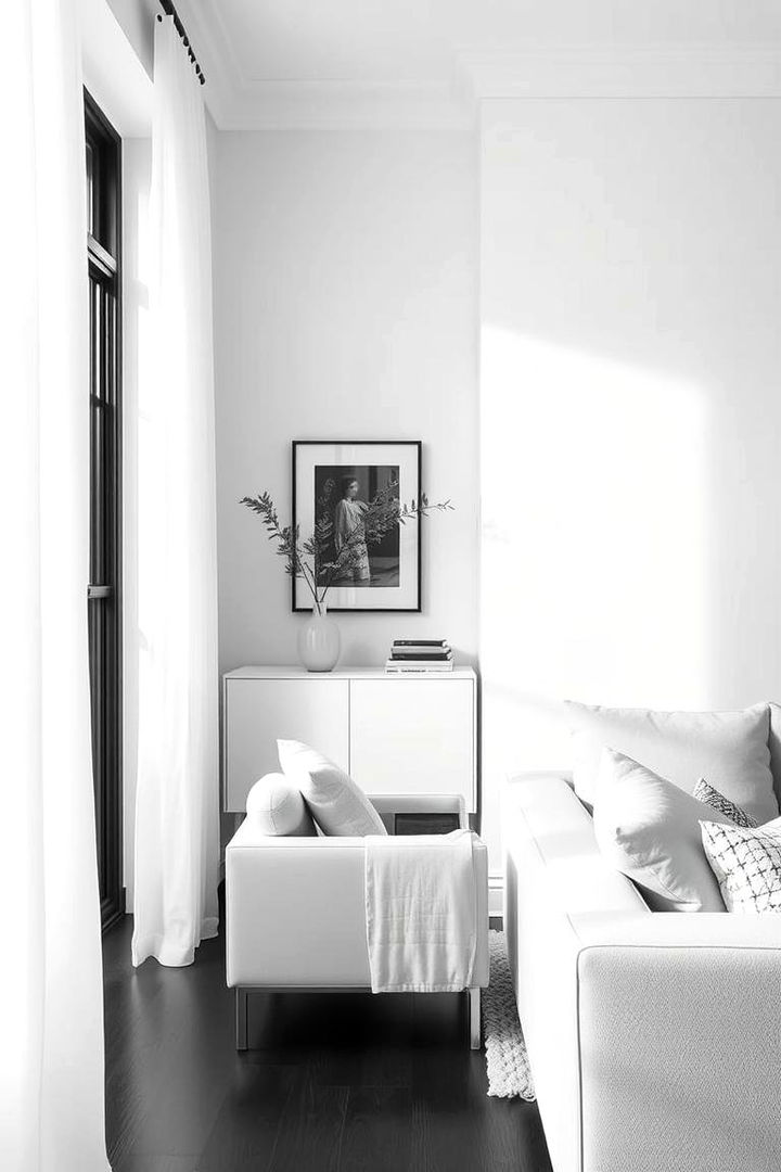 Timeless Monochrome Simplicity - 22 Grey and White Living Room Ideas
