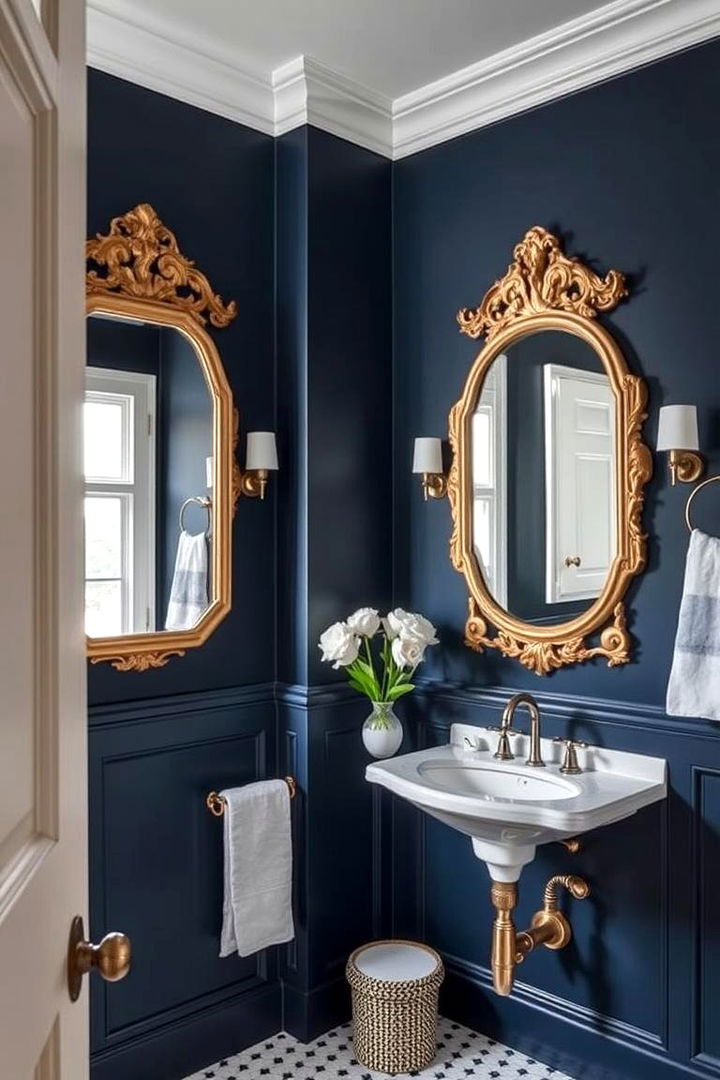 Timeless Navy Accent - 22 Navy Blue Bathroom Ideas
