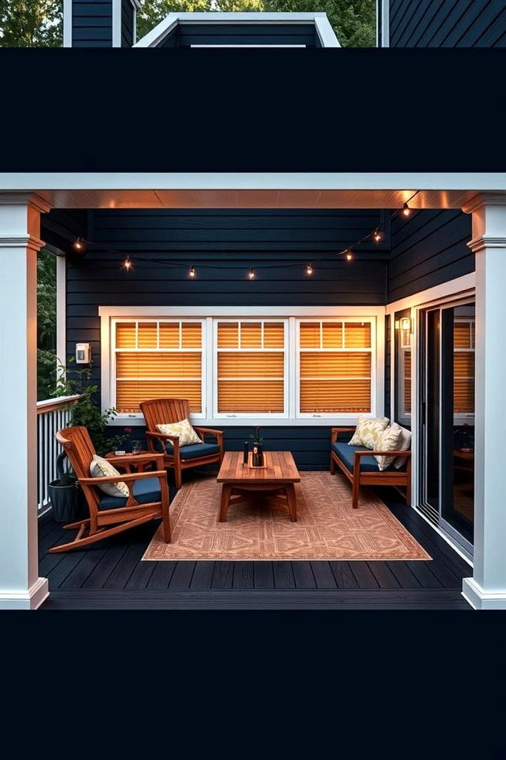 Timeless Navy and Beige Elegance - 22 Two Tone Deck Color Schemes