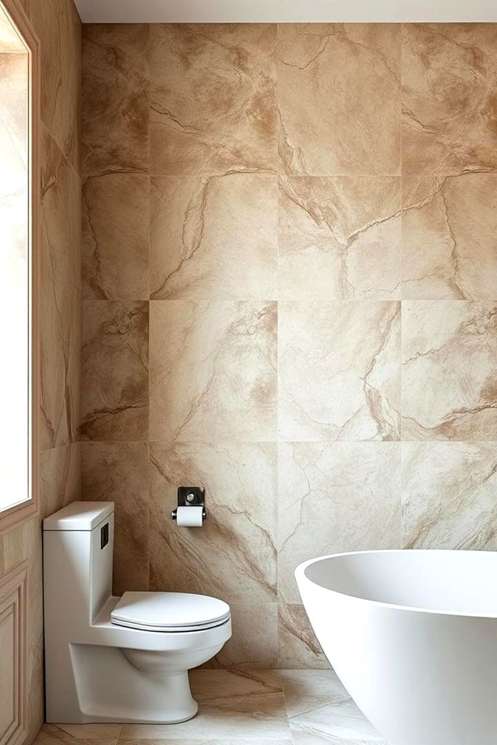 Timeless Stone Feature Walls - 22 Stone Bathroom Ideas