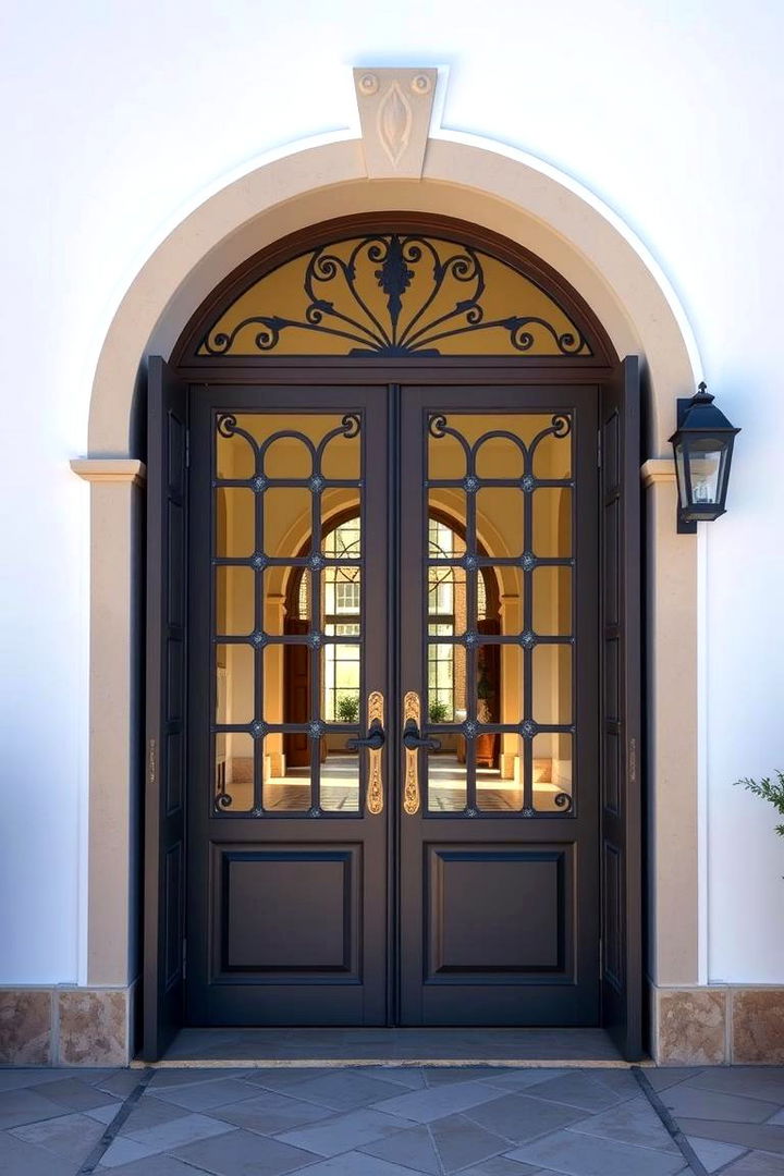 Timeless Symmetry Statement - 22 Mediterranean Front Door Ideas