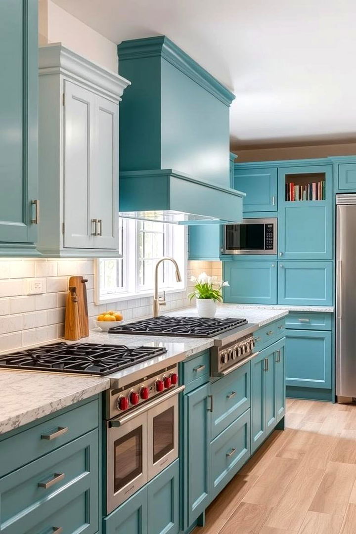 Timeless Teal Kitchen Renovation - 22 Teal Kitchen Ideas