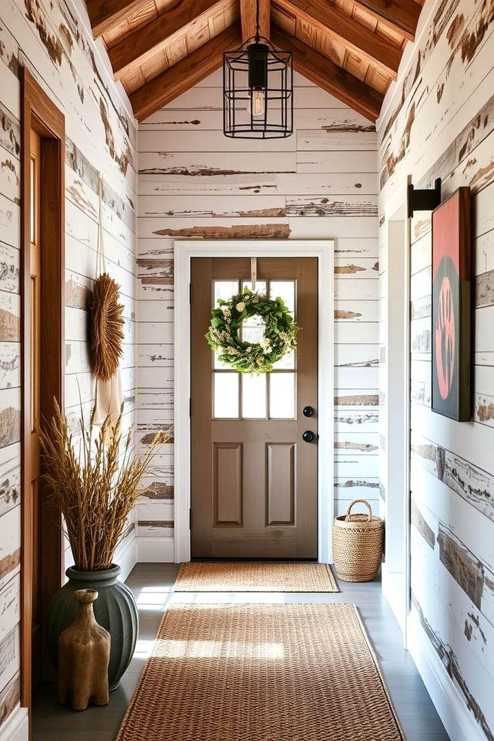 Timeless Texture Play - 22 Shiplap Wall Entryway Ideas