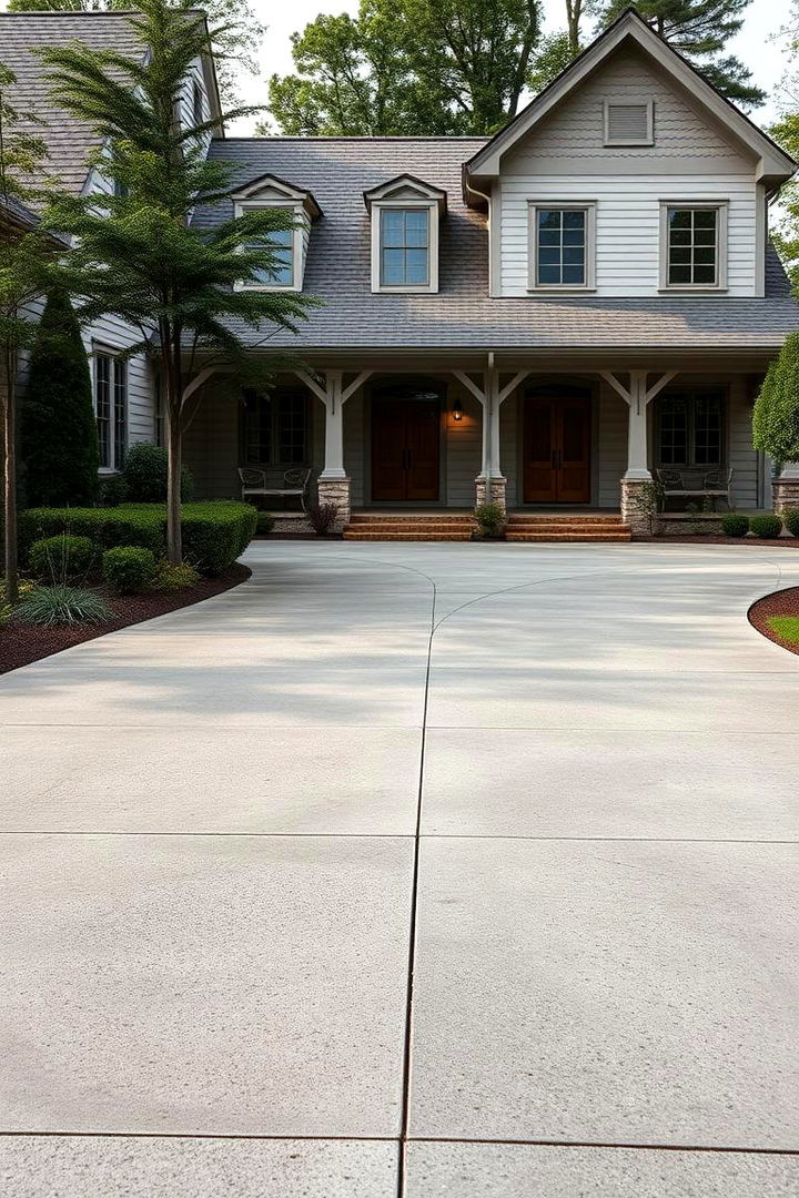 Timeless Traditional Concrete - 22 Concrete Driveway Ideas