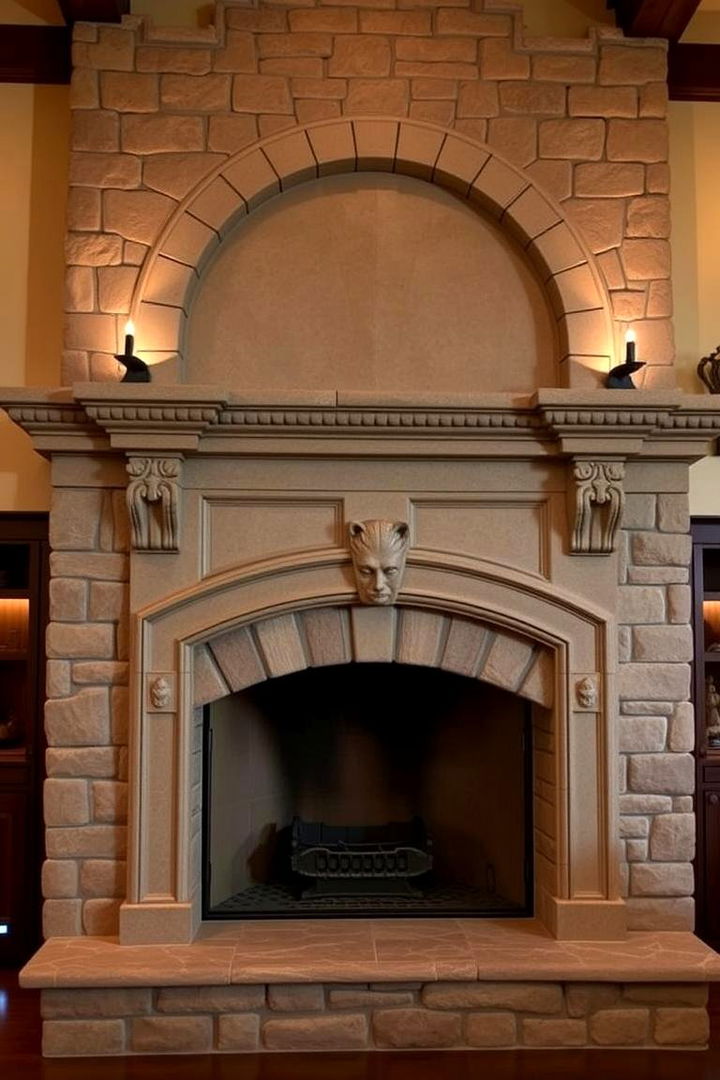 Timeless Traditional Stone Elegance - 22 Floor to Ceiling Stone Fireplace Ideas
