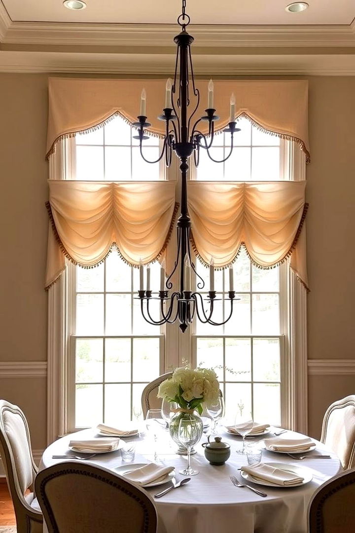 Timeless Valances - 22 Dining Room Window Treatments