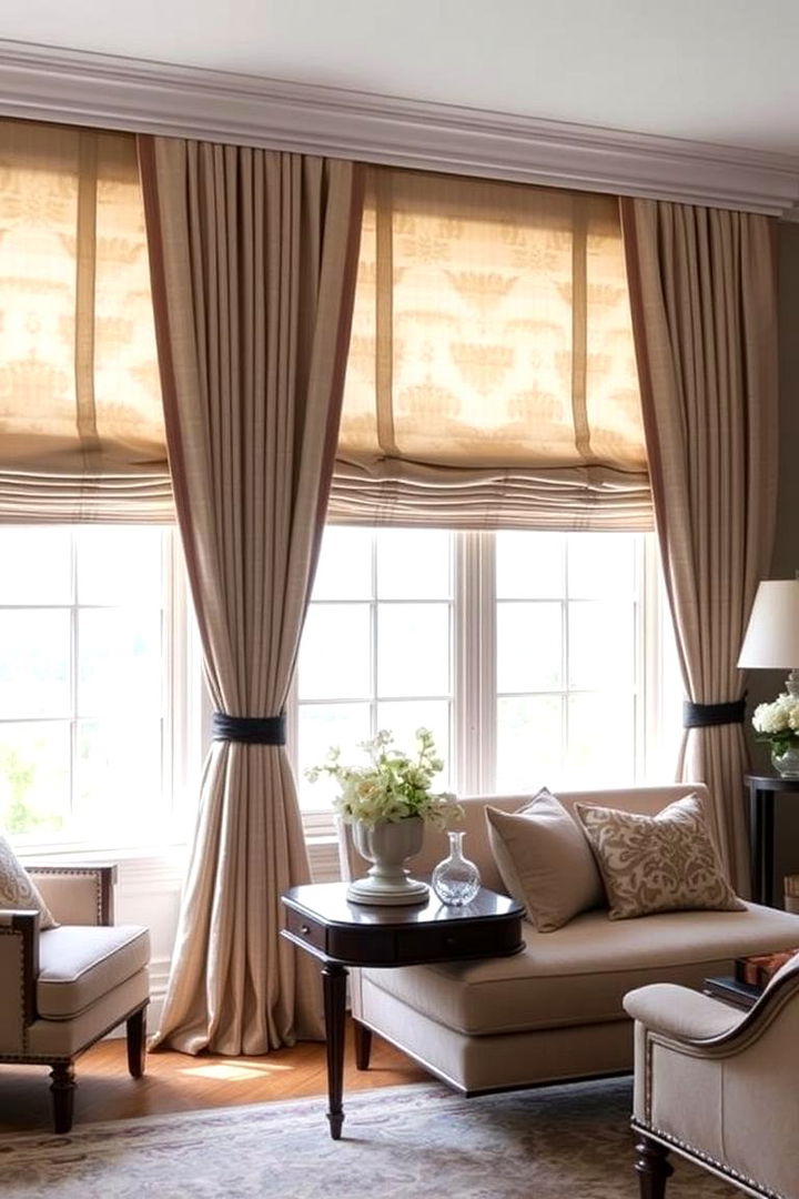Timeless Window Treatments - 22 Preppy Living Room Ideas