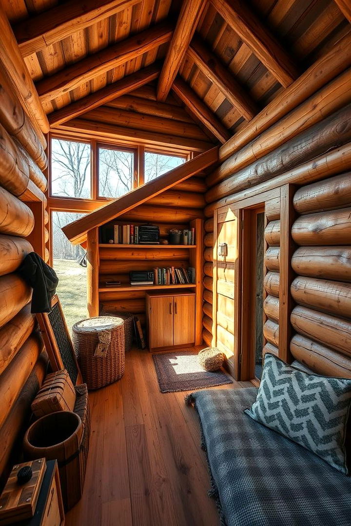 Tiny Fortress Cabin - 22 Rustic Tiny House Ideas