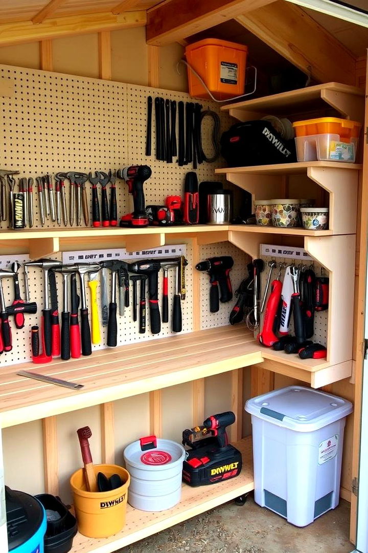 Tool Specific Shelving - 22 Shed Shelving Ideas