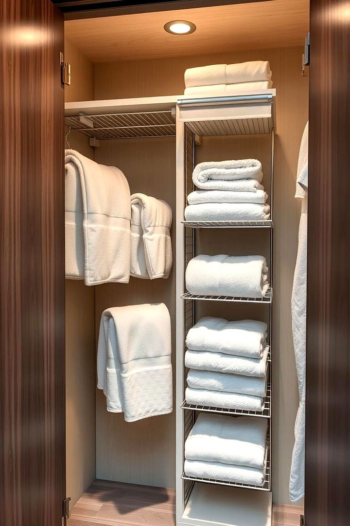Towel Cupboard Organizers - 22 Towel Storage Ideas