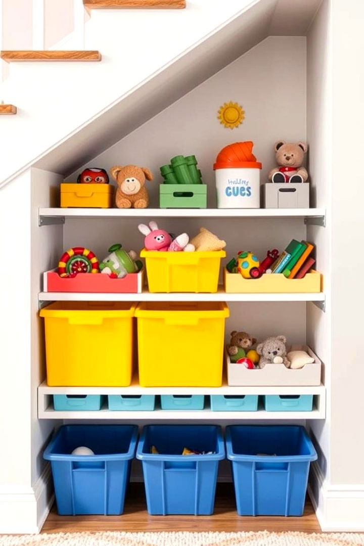 Toy Organizer for Kids - 22 Under Stair Storage Ideas